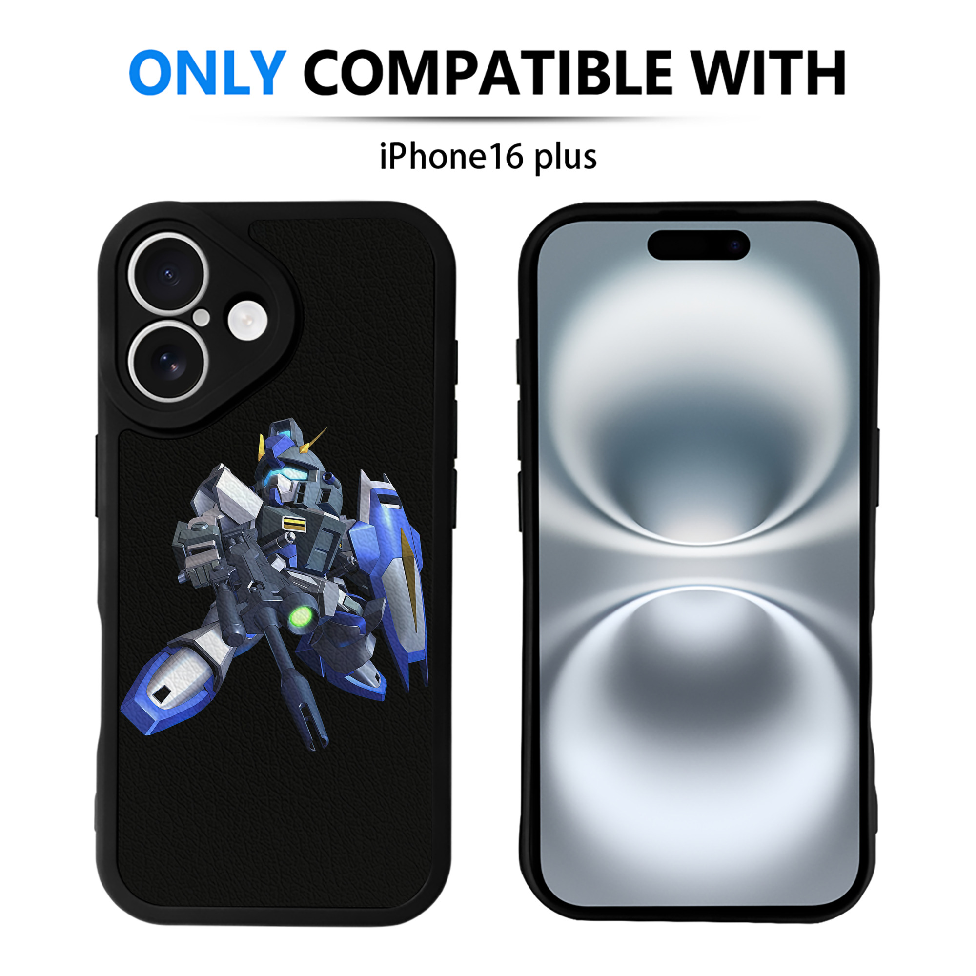 （画像用） 機動戦士ガンダム Mobile Suit Gundam 【iPhone 16シリーズ対応】シリコンスマホケース（レザー調） 材質：シリコン